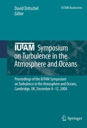 IUTAM Symposium on Turbulence in the Atmosphere and Oceans - Cover