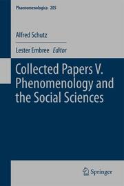 Collected Papers V.Phenomenology and the Social Sciences