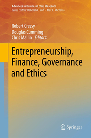 Entrepreneurship, Finance, Governance and Ethics - Cover