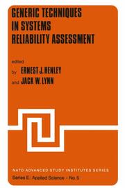 Generic Techniques in Systems Reliability Assessment - Cover