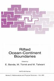 Rifted Ocean-Continent Boundaries - Cover