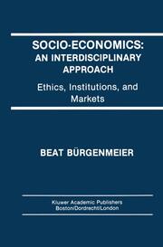 Socio-Economics: An Interdisciplinary Approach - Cover