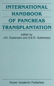 International Handbook of Pancreas Transplantation - Cover