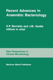 Recent Advances in Anaerobic Bacteriology - Cover