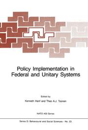 Policy Implementation in Federal and Unitary Systems