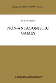 Non-Antagonistic Games