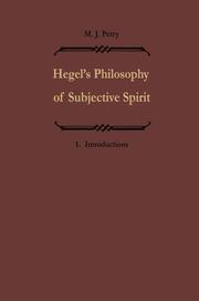 Hegels Philosophie des subjektiven Geistes / Hegels Philosophy of Subjective Spirit