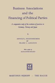 Business Associations and the Financing of Political Parties
