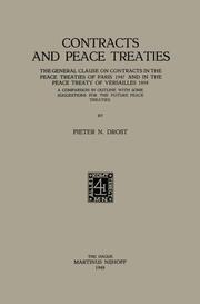 Contracts and Peace Treaties - Cover
