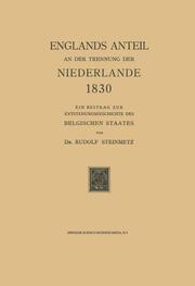 Englands Anteil an der Trennung der Niederlande 1830