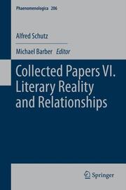 Collected Papers VI.Literary Reality and Relationships