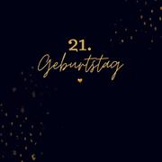 21. Geburtstag- Gästebuch Blanko - Cover