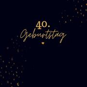 40. Geburtstag- Gästebuch Blanko - Cover