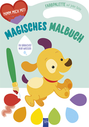 Magisches Malbuch - Cover grün (Hund)