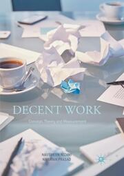 Decent Work: Concept, Theory and Measurement - Cover