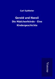 Gerold und Hansli - Cover