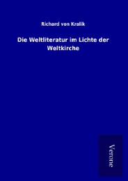 Die Weltliteratur im Lichte der Weltkirche - Cover
