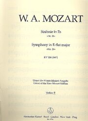 Sinfonie Nr. 26 Es-Dur KV 184 (166a)