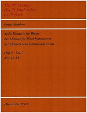 Sechs Menuette für Bläser D 2D Heft 2 - Cover