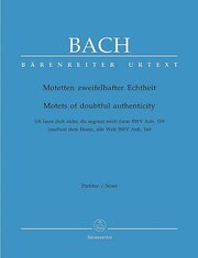 Motetten zweifelhafter Echtheit BWV Anh. 159,160