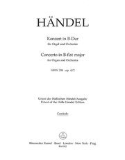 Konzert für Orgel und Orchester B-Dur op. 4/2 HWV 290