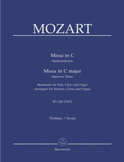 Missa in C 'Spatzenmesse'/Missa in C major Sparrow Mass KV 220