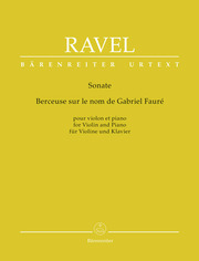 Sonate/Berceuse sur le nom de Fauré für Violine und Klavier