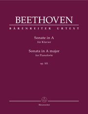 Sonate für Klavier A-Dur op. 101 - Cover