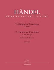 Te Deum für Cannons B-Dur HWV 281 - Partitur - Cover