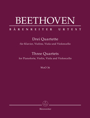 Drei Quartette für Klavier, Violine, Viola und Violoncello WoO 36