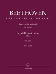 Bagatelle für Klavier a-Moll WoO 59 'Für Elise'