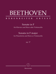 Sonate für Klavier und Horn oder Violoncello op. 17