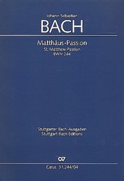 Matthäus-Passion (Klavierauszug deutsch/englisch)