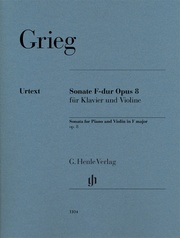 Edvard Grieg - Violinsonate F-dur op. 8 - Cover