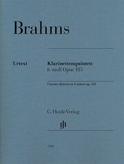 Johannes Brahms - Klarinettenquintett h-moll op. 115 für Klarinette (A), 2 Violinen, Viola und Violoncello