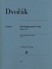 Antonín Dvorák - Streichquartett C-dur op. 61 - Cover