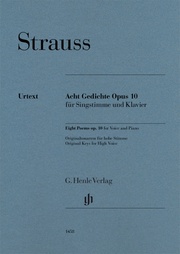Richard Strauss - Acht Gedichte op. 10 - Cover