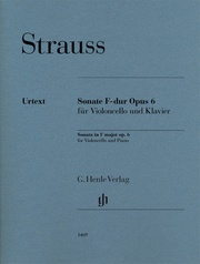 Richard Strauss - Violoncellosonate F-dur op. 6 - Cover