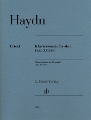 Joseph Haydn - Klaviersonate Es-dur Hob. XVI:49 - Cover