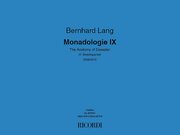 Monadologie IX-The Anatomy of Desaster - Cover