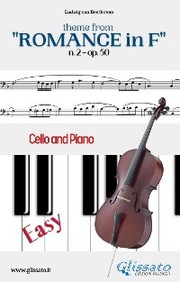Theme from 'Romance in F' Easy for Cello and Piano