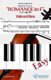 Theme from 'Romance in F' Easy Violin & Piano