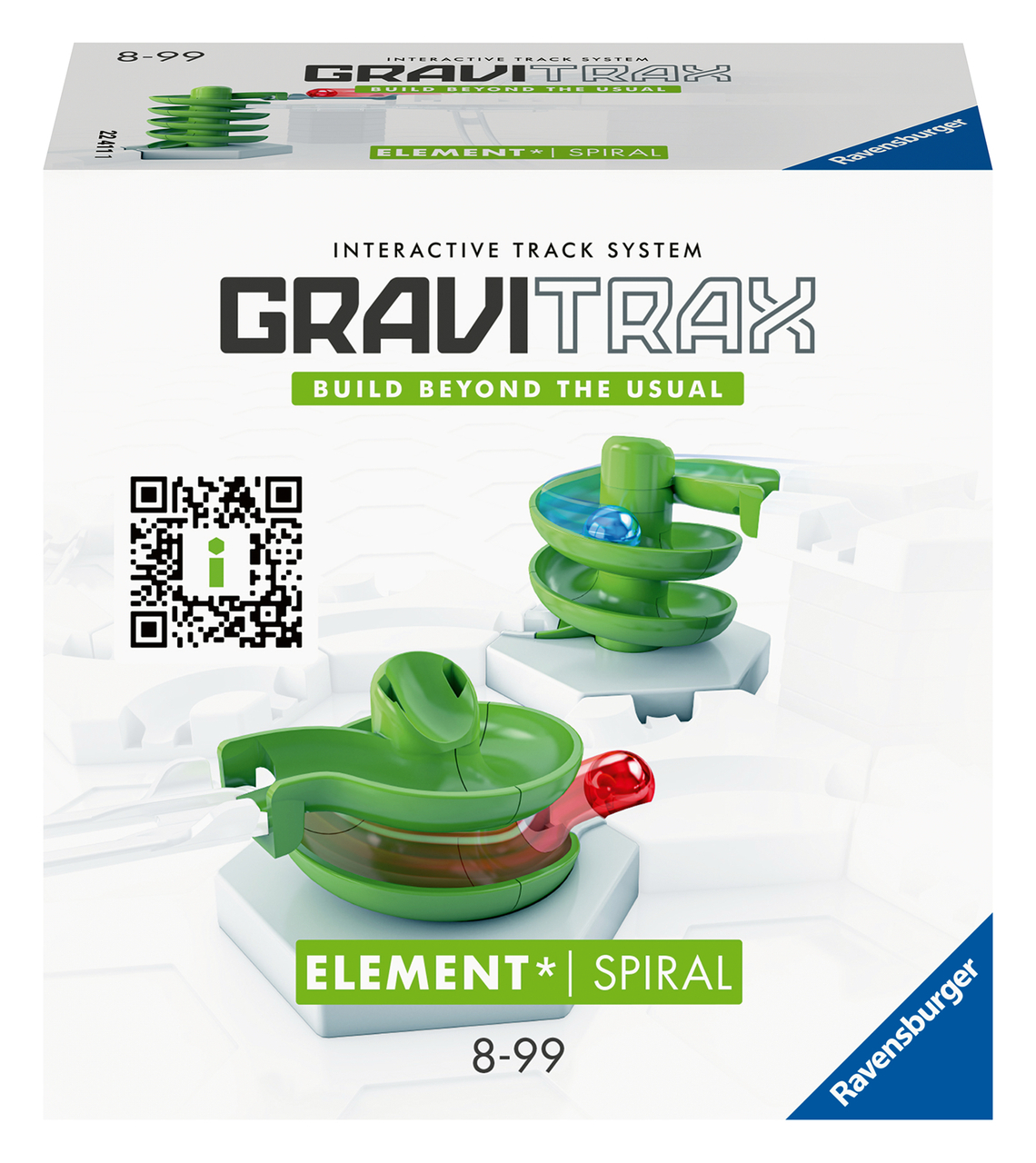 Ravensburger GraviTrax Element Spirale 22424 - GraviTrax Erweiterung für  deine Kugelbahn - Murmelbahn und Konstruktionsspielzeug ab 8 Jahren