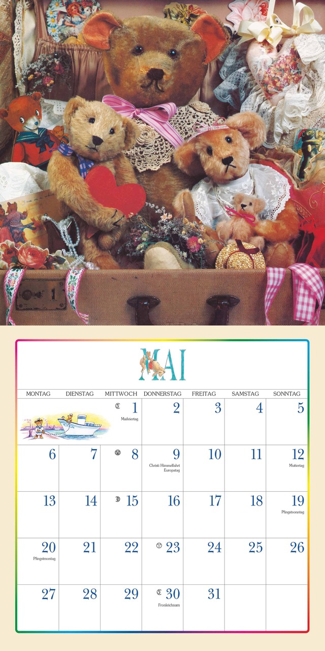  Teddy 2022 - Broschürenkalender 30x30 cm (30x60