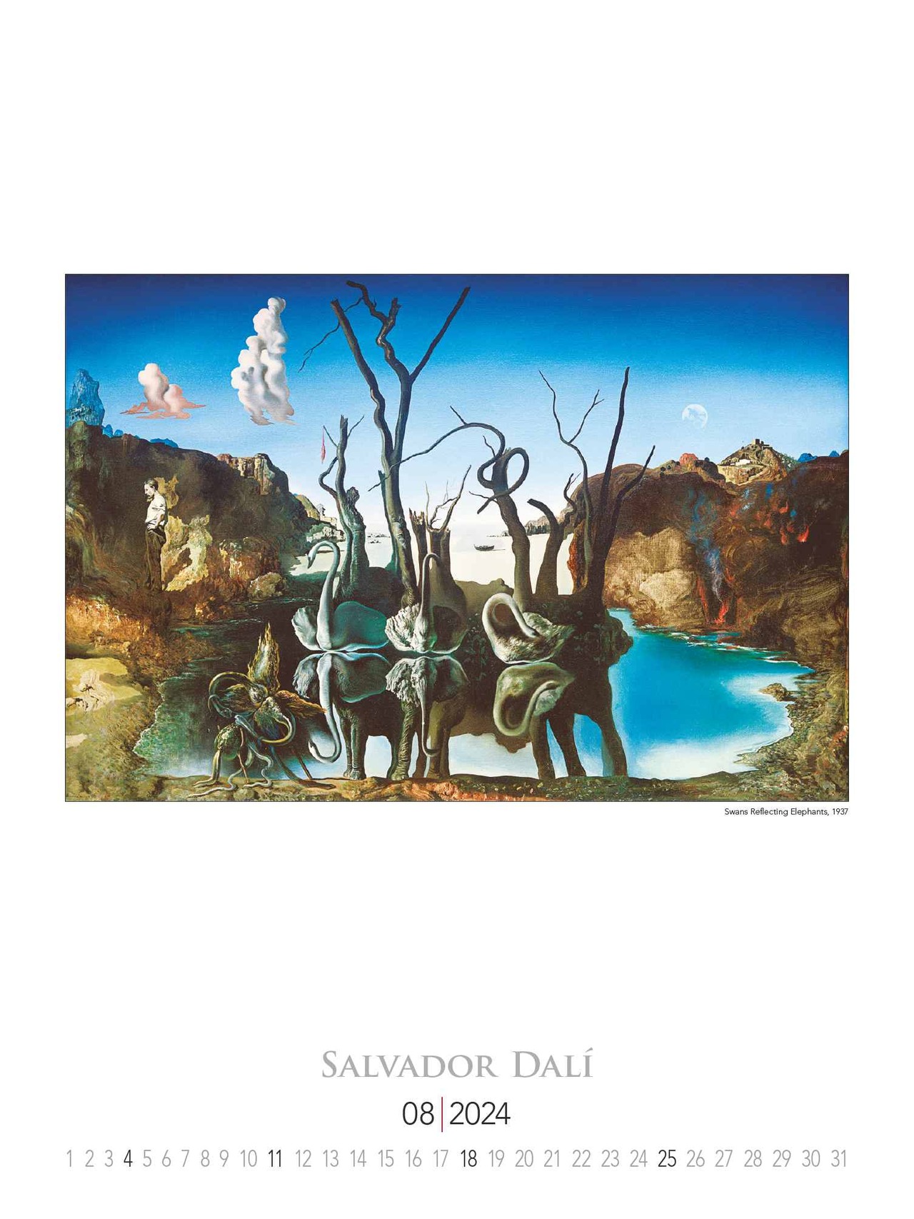 Salvador Dali 2024 BildKalender 42x56 cm KunstKalender Wand