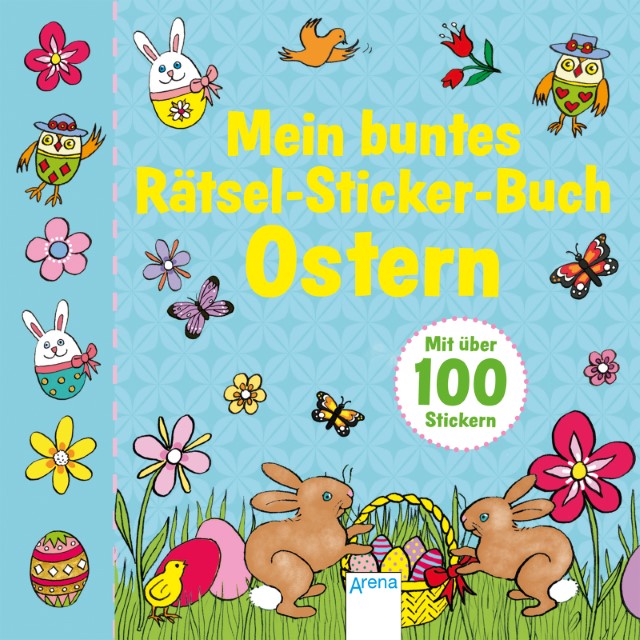 Mein buntes Rätsel-Sticker-Buch - Ostern (kartoniertes Buch