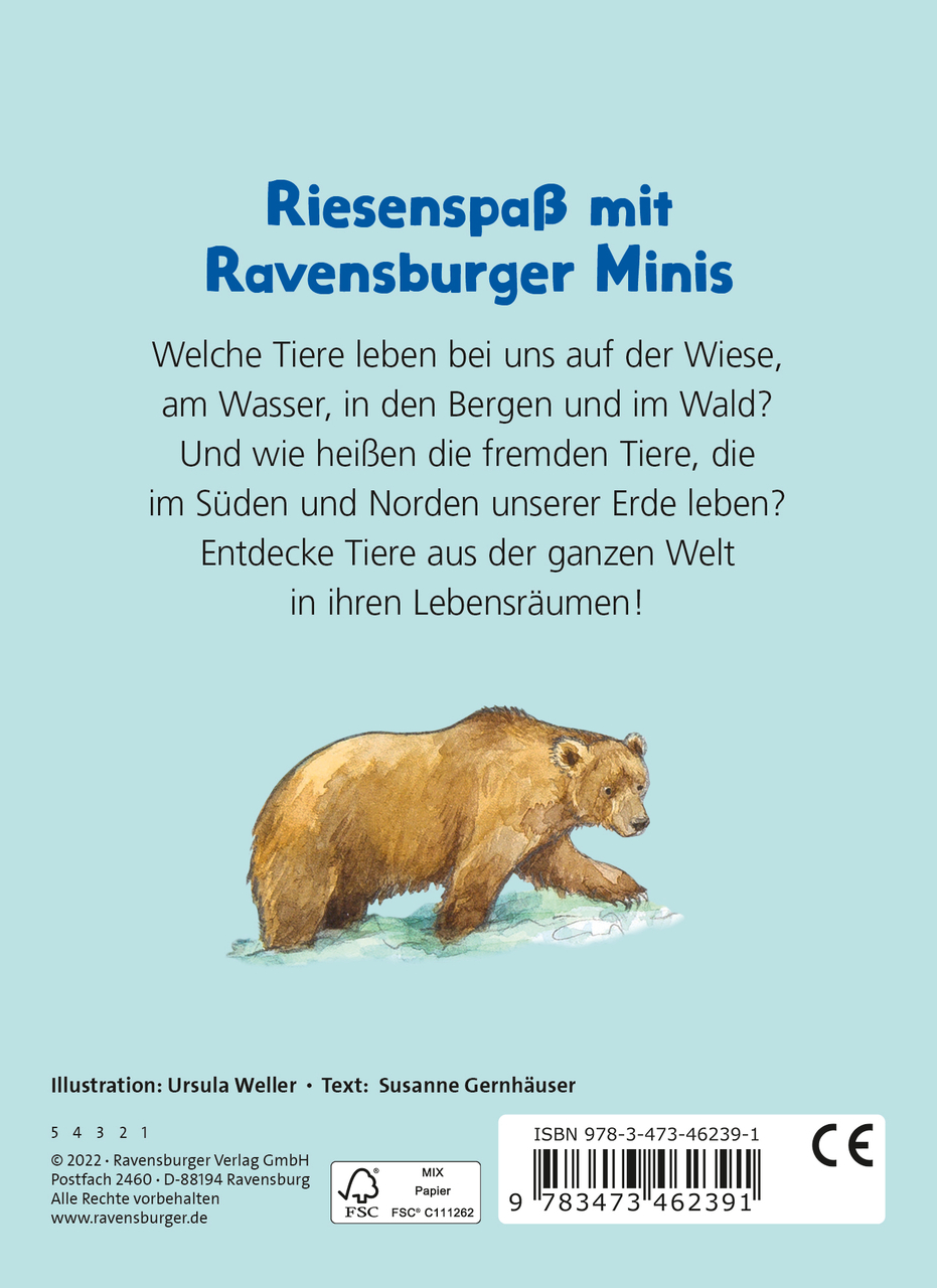 Ravensburger Minis: Sachen suchen: Tiere der Welt von Susanne Gernhäuser