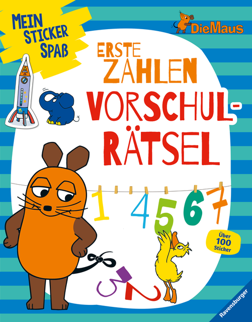 Mein Sticker Spaß Die Maus: Erste Zahlen Vorschulrätsel (kartoniertes Buch)