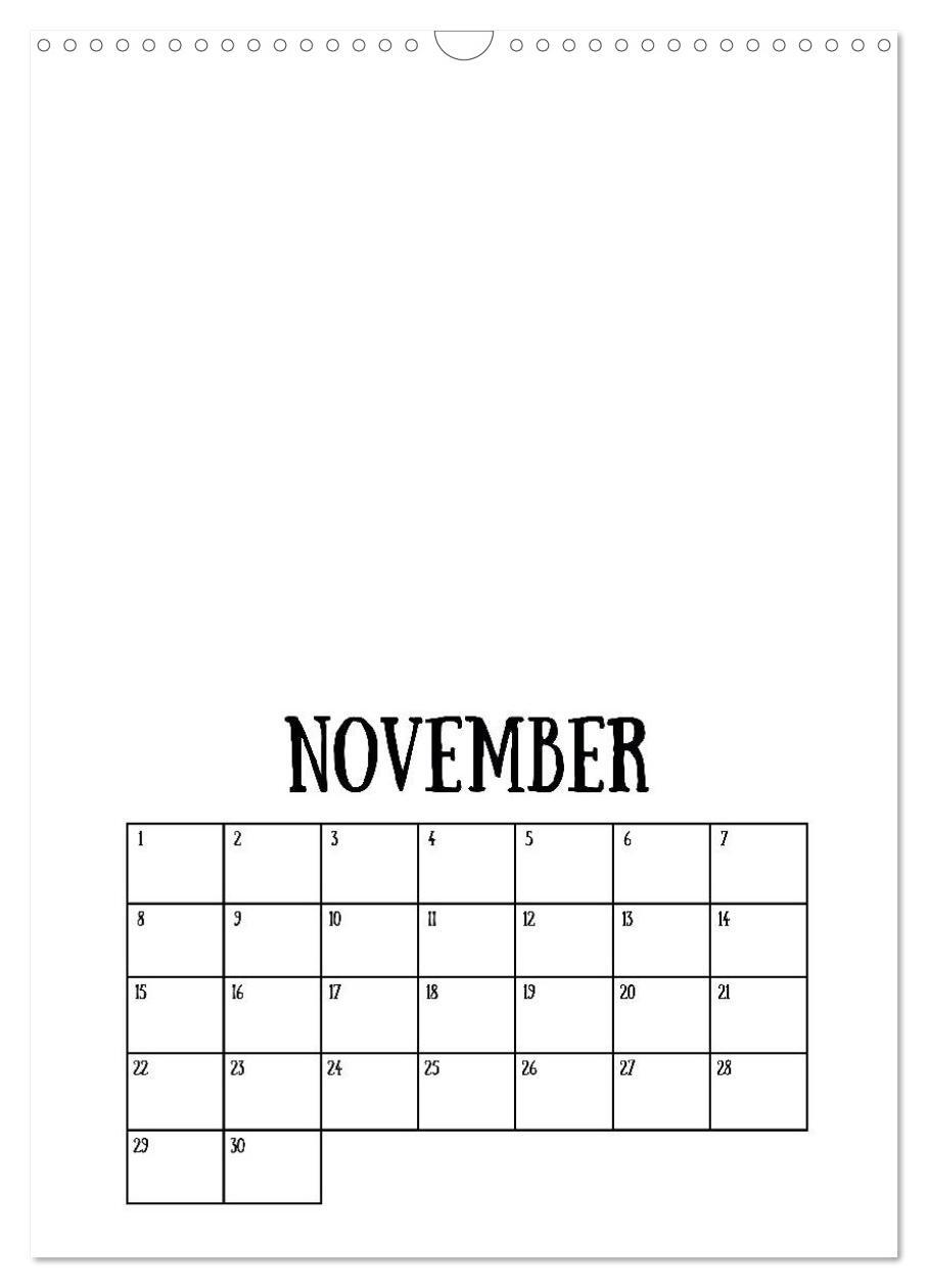 DIY Bastel-Kalender zum Selbstgestalten -immerwährend hochkant weiß-  (Wandkalender 2024 DIN A3 hoch), CALVENDO Monatskalender von Michael Speer