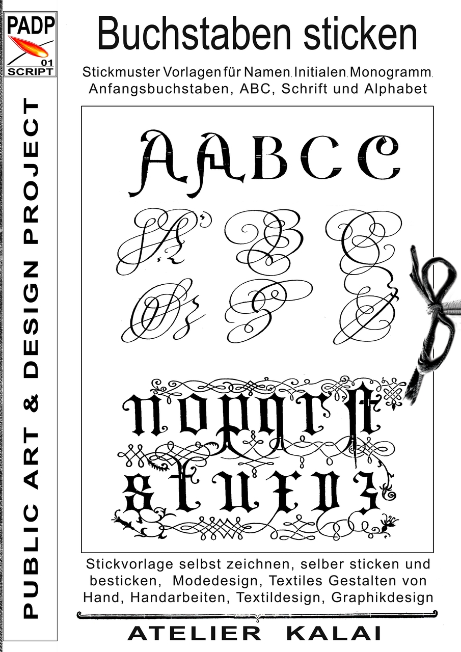 PADP Script 20 Buchstaben sticken von K Winter Atelier Kalai E Book,  EPUB